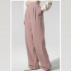 ALO Yoga Wide-Leg High-Rise Pants in limited edition taupe
